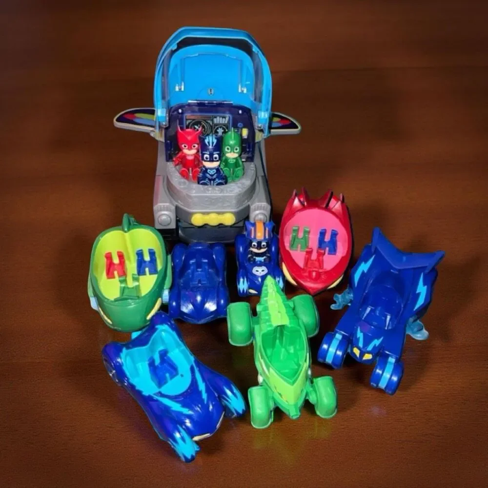 PJ Mask Lot Power Hero Cat Robo Catboy & Gekko Light Sound Cars & Villians #1
